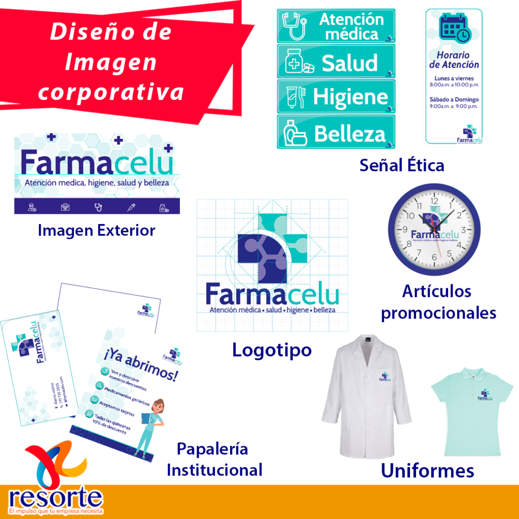diseño de logo - imagen corporativa - señaletica - articulos promocionales - uniformes personalizados